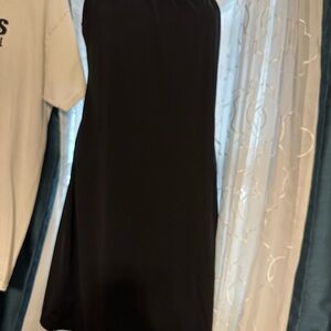 Athleta Black Sleeveless Athletic Dress with Built In Bra